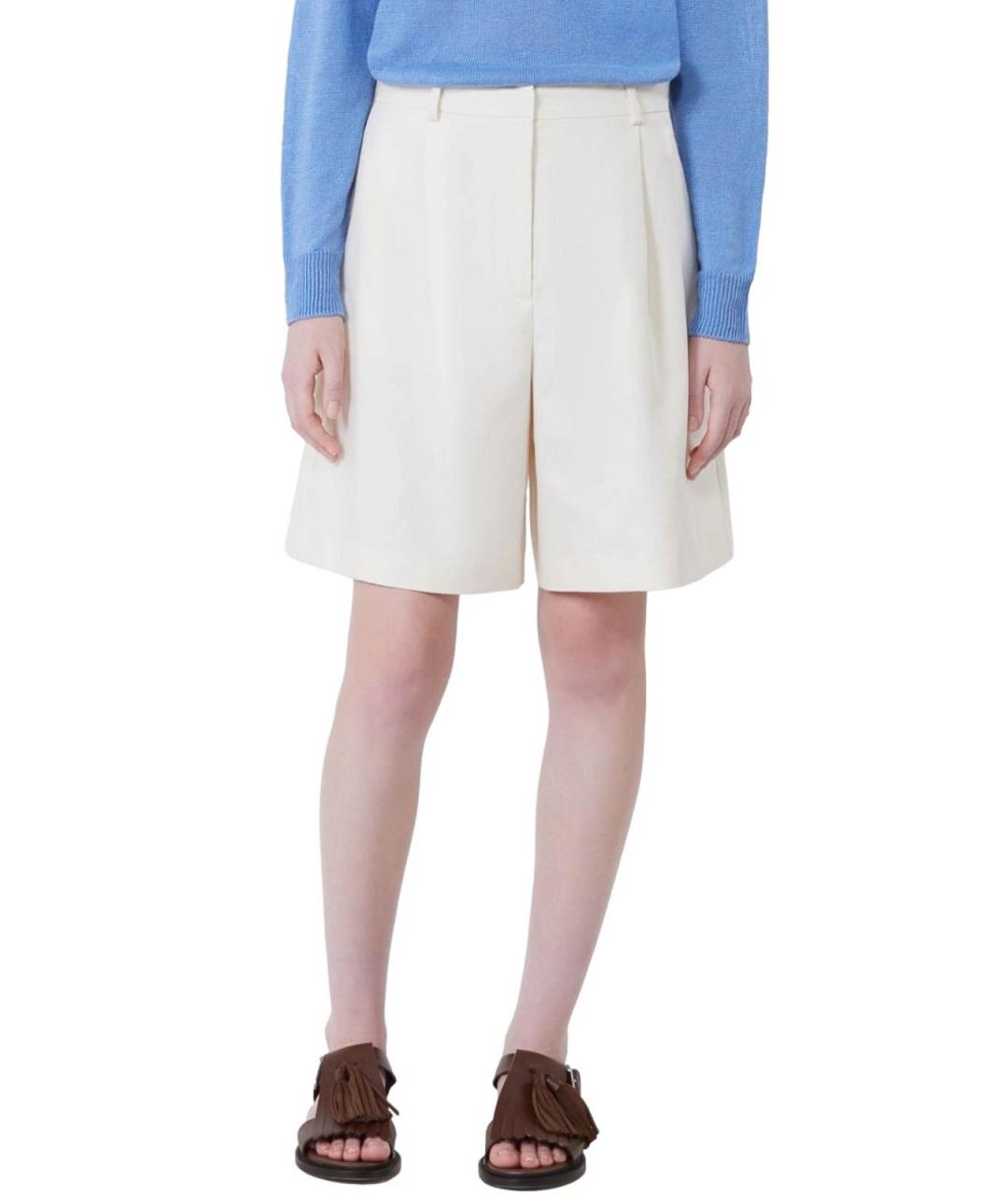 WEEKEND MAX MARA Бежевые хлопковые шорты, фото 2