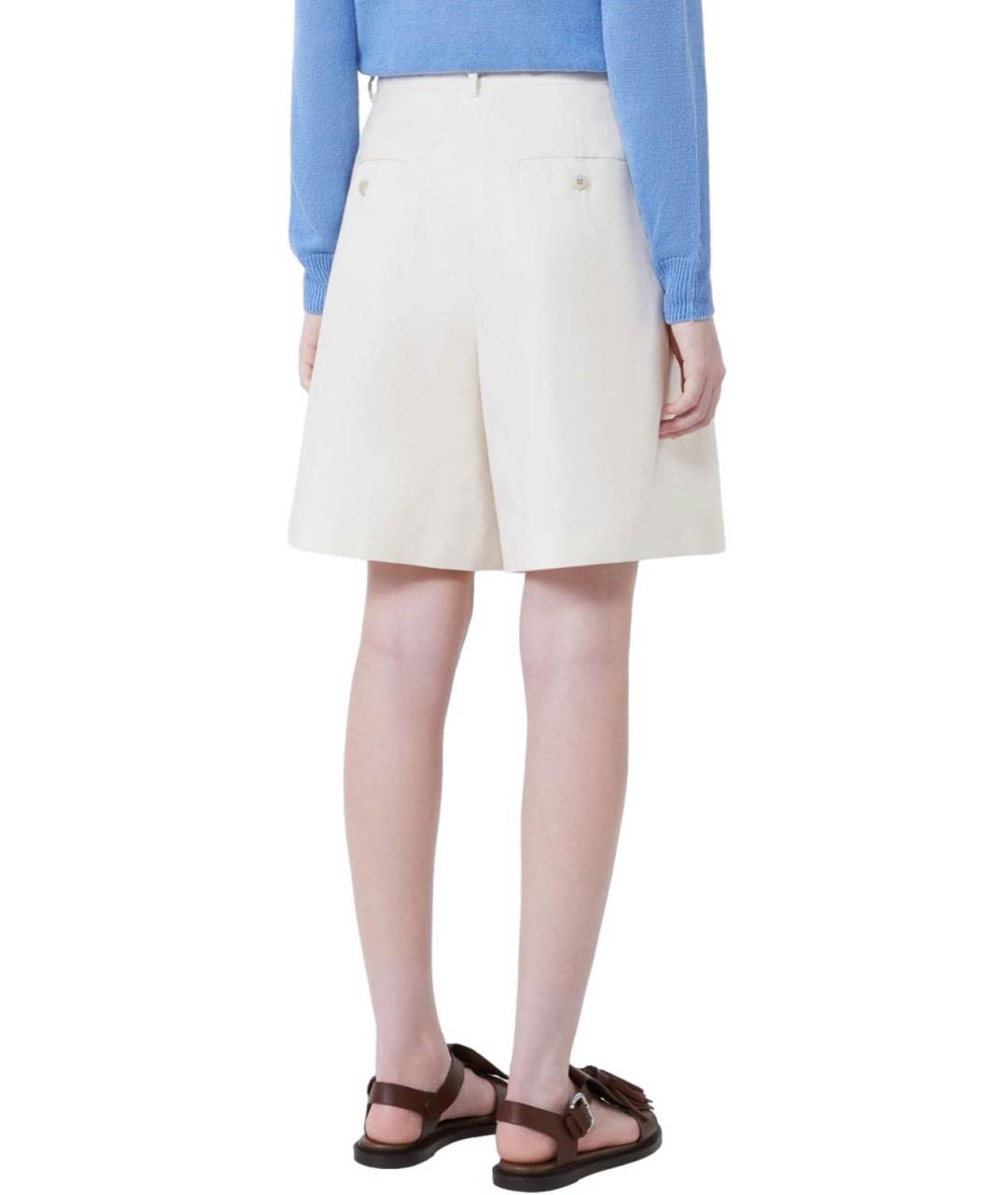 WEEKEND MAX MARA Бежевые хлопковые шорты, фото 3
