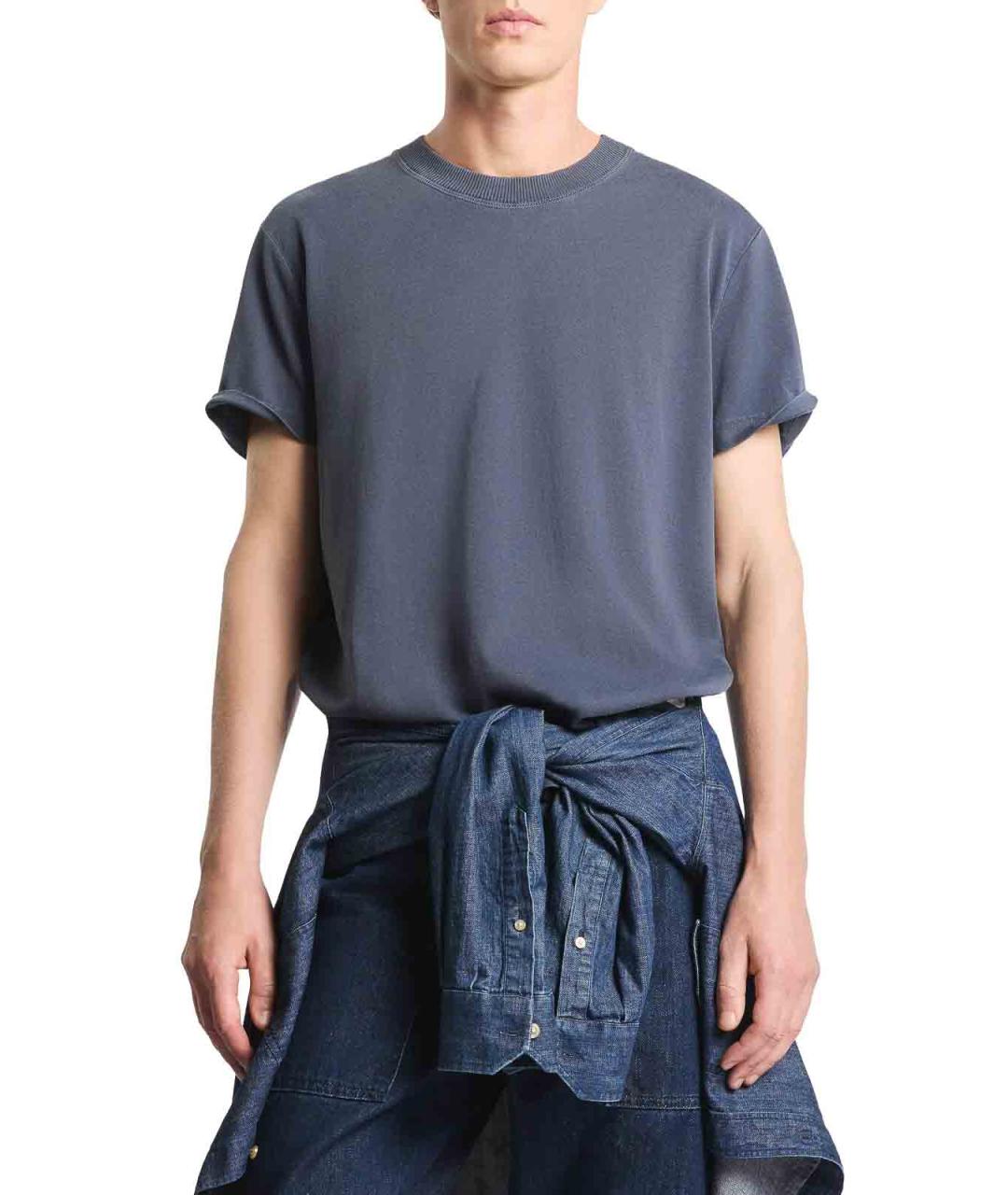 FAY Синяя хлопковая футболка, фото 2