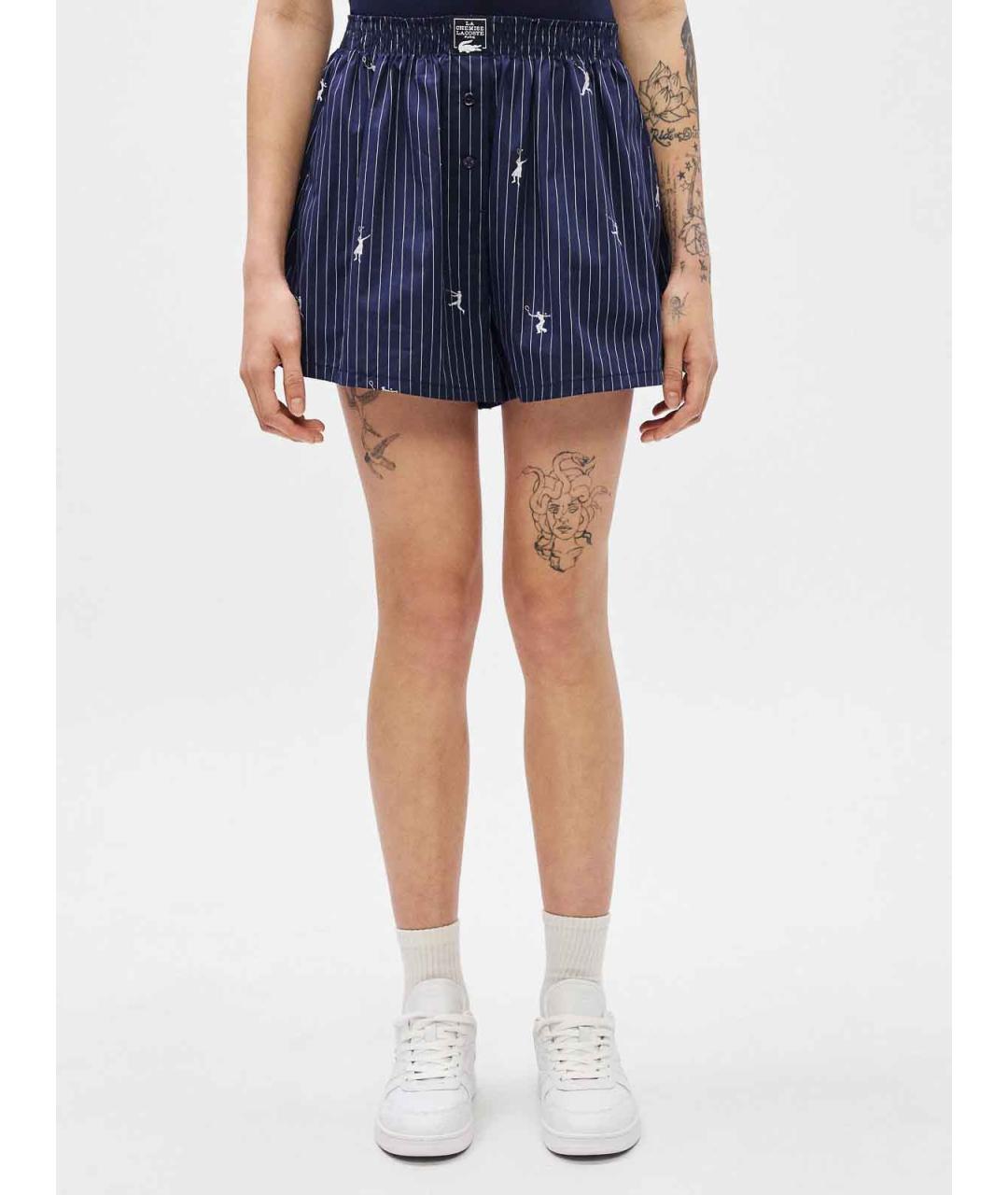 LACOSTE Синие хлопковые шорты, фото 4