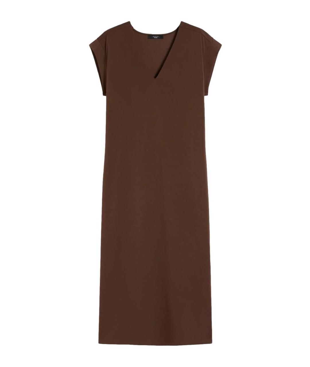 WEEKEND MAX MARA Коричневое полиамидовое повседневное платье, фото 1