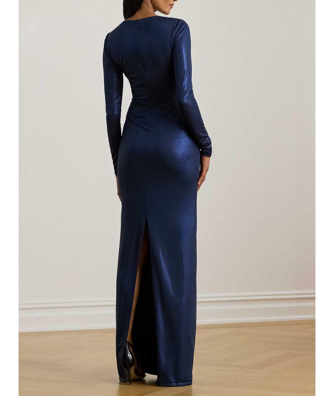 RALPH LAUREN Синее вечернее платье, фото 4