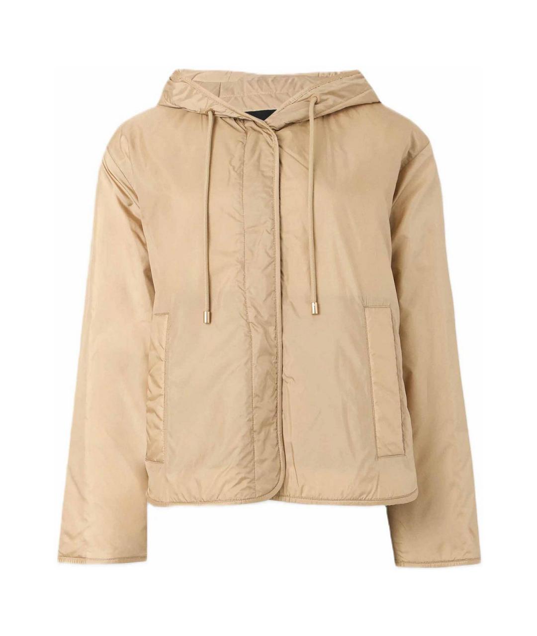 WEEKEND MAX MARA Бежевая полиэстеровая куртка, фото 1