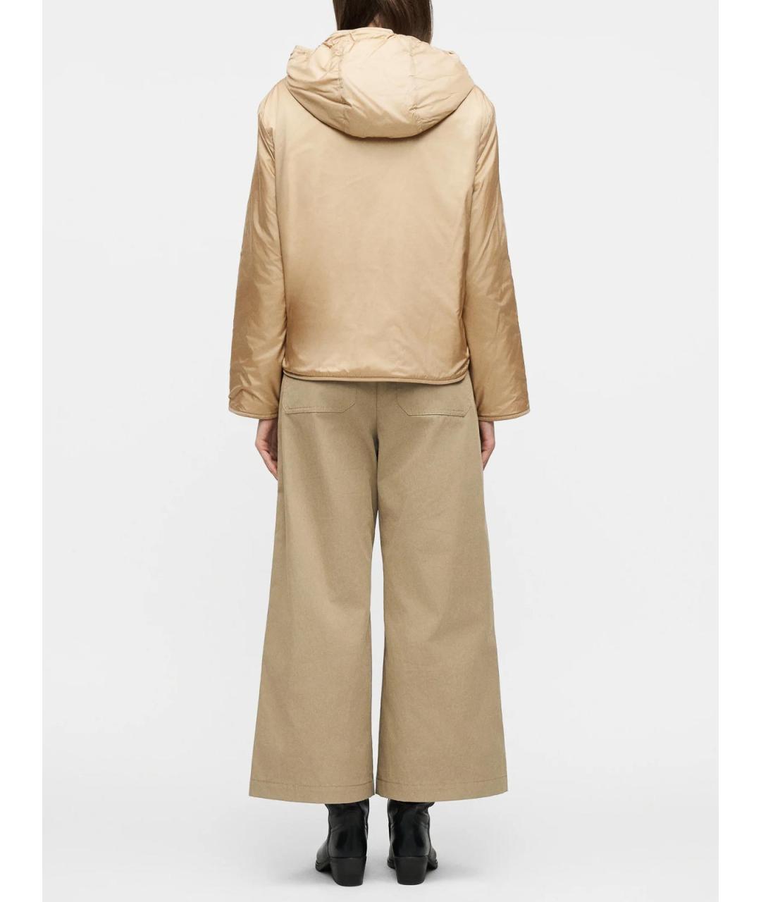 WEEKEND MAX MARA Бежевая полиэстеровая куртка, фото 4