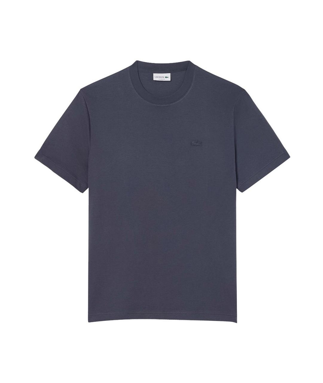 LACOSTE Серая хлопковая футболка, фото 1
