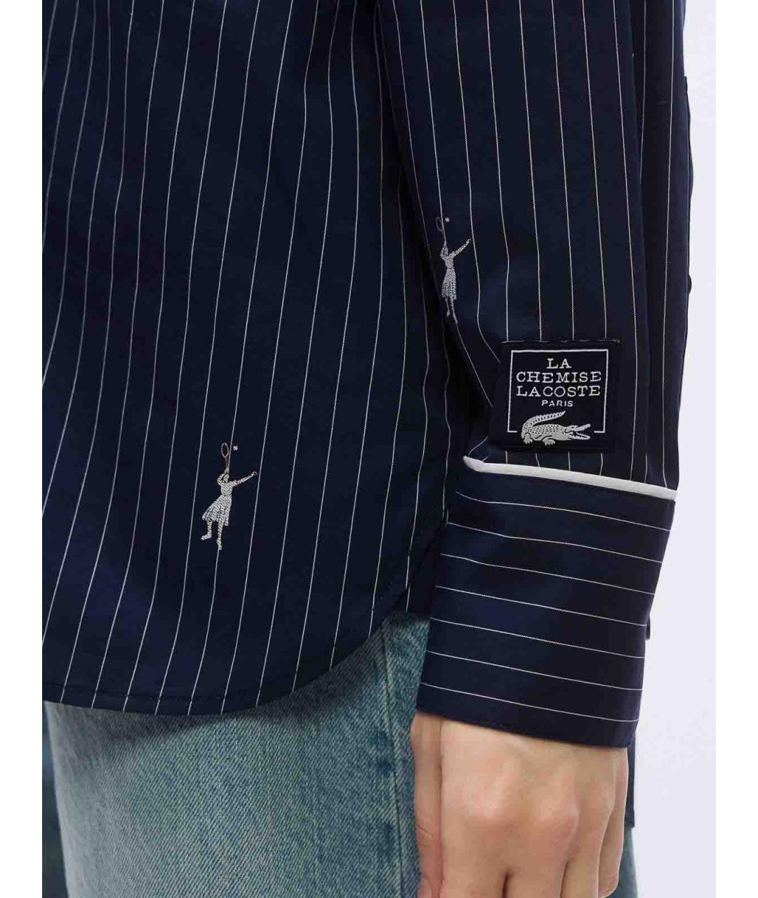 LACOSTE Синяя хлопковая рубашка, фото 3