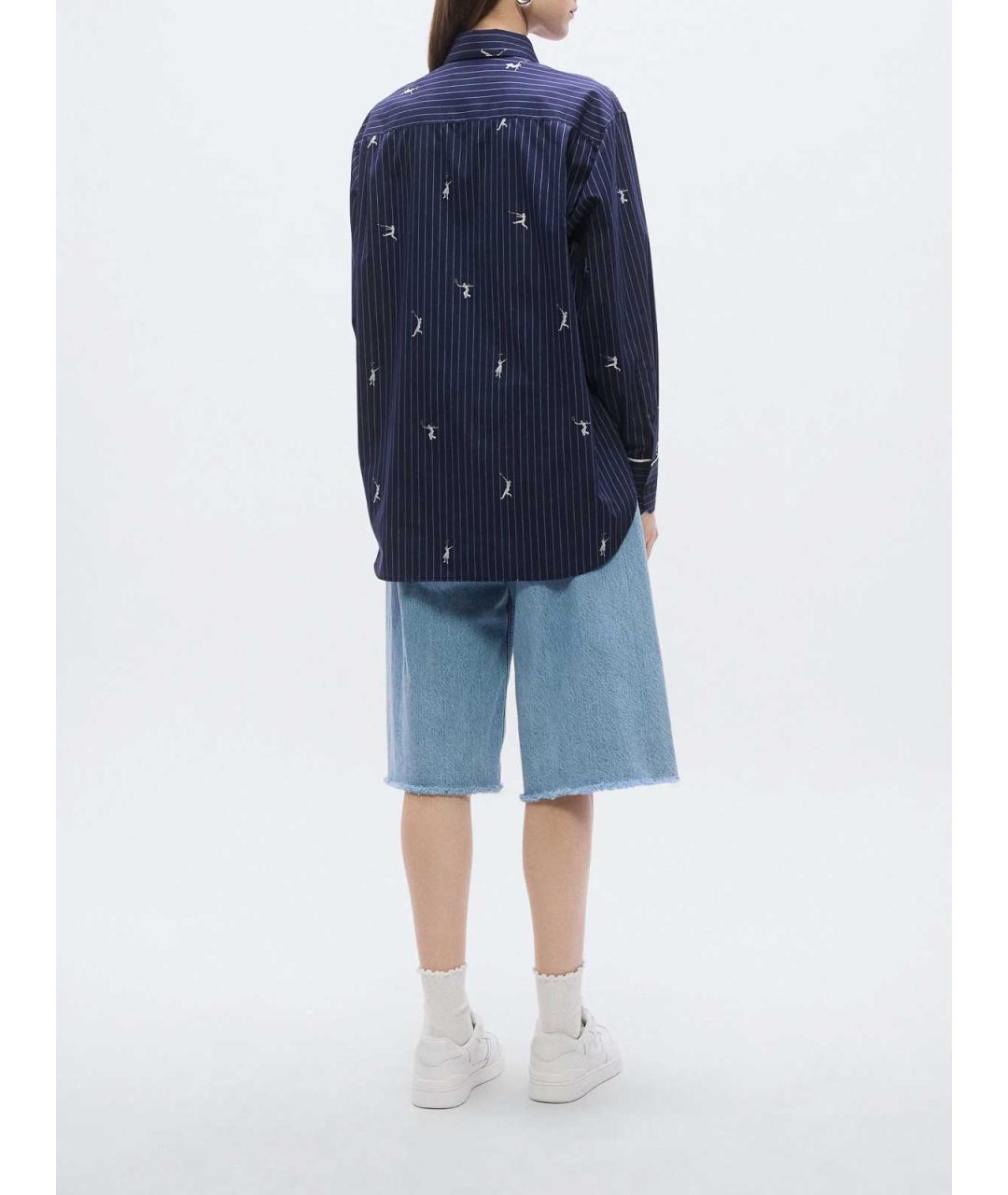 LACOSTE Синяя хлопковая рубашка, фото 5
