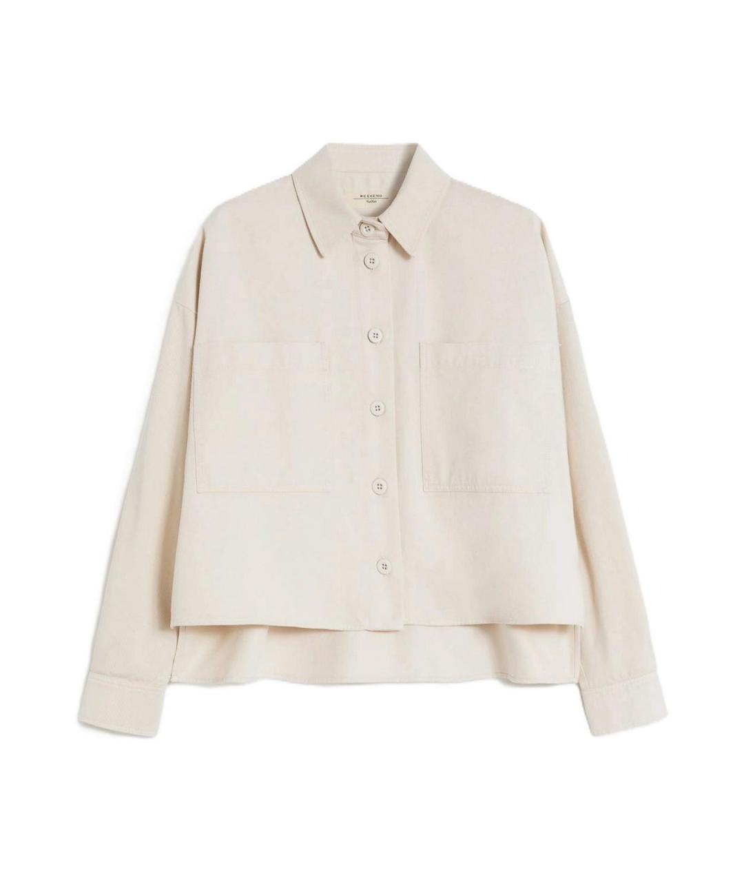 WEEKEND MAX MARA Бежевая хлопковая рубашка, фото 1