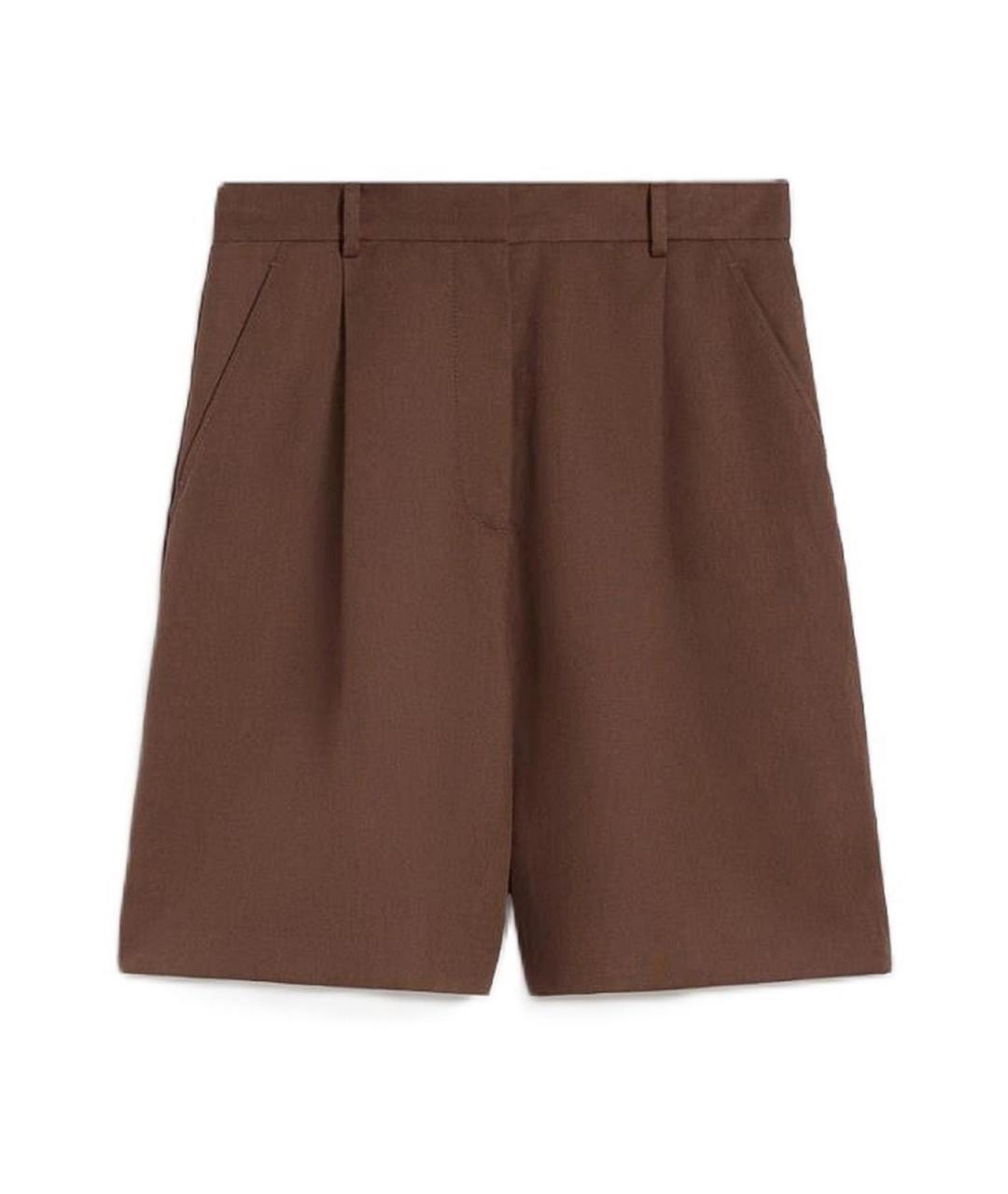 WEEKEND MAX MARA Коричневые хлопковые шорты, фото 1