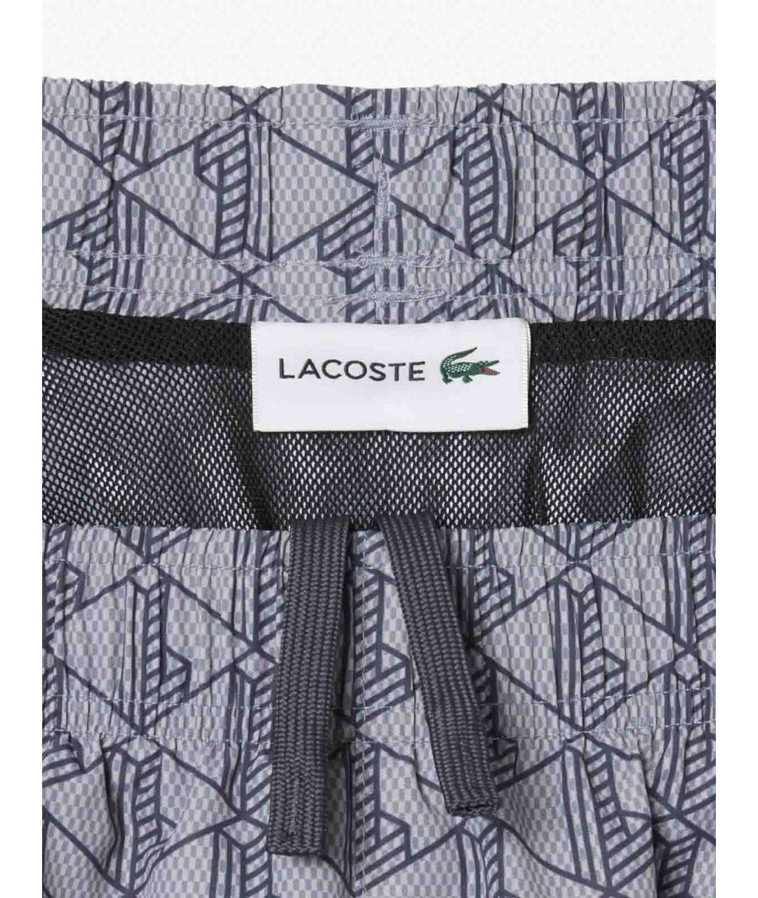 LACOSTE Серые хлопковые плавки, фото 3