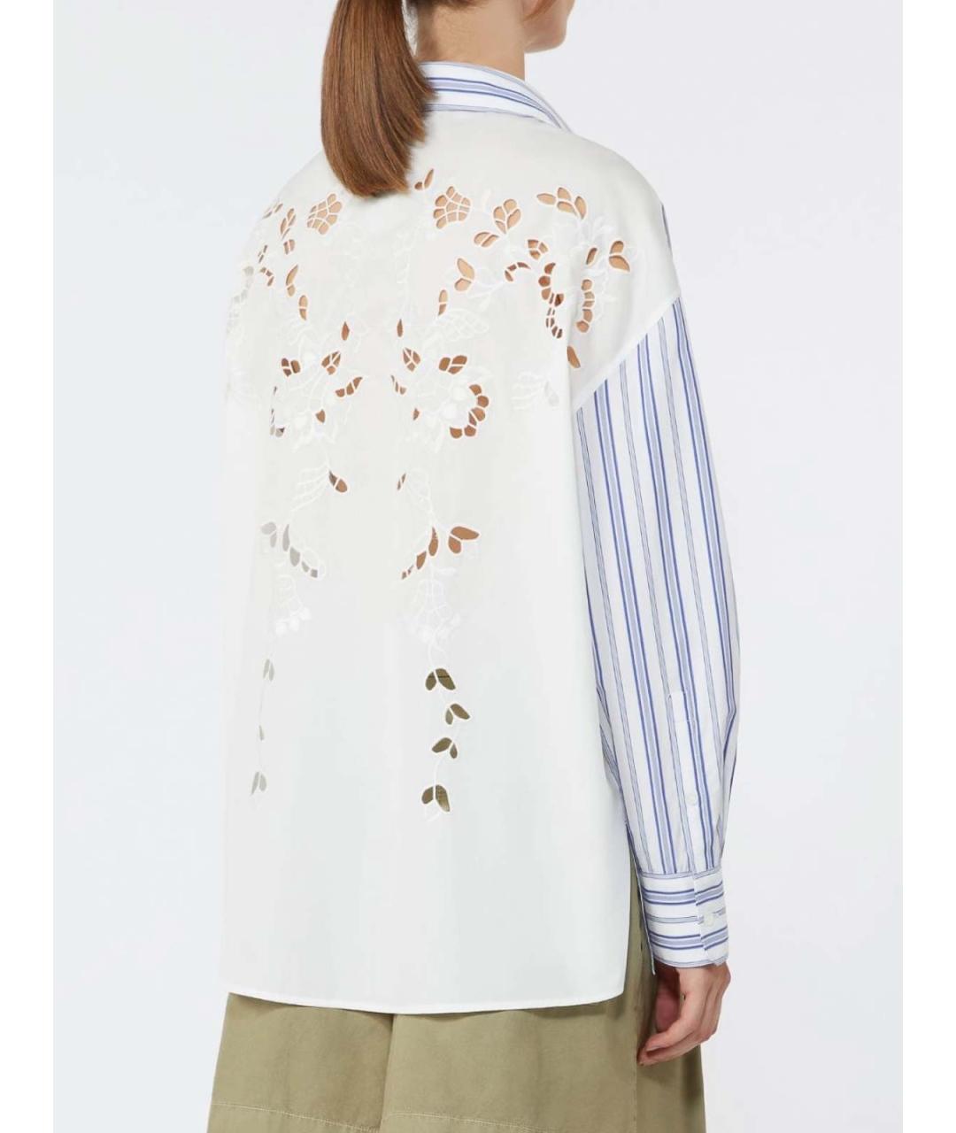 WEEKEND MAX MARA Голубая хлопковая рубашка, фото 4