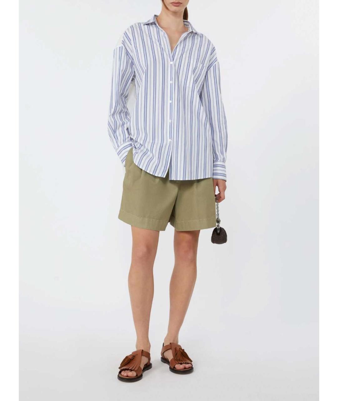 WEEKEND MAX MARA Голубая хлопковая рубашка, фото 6