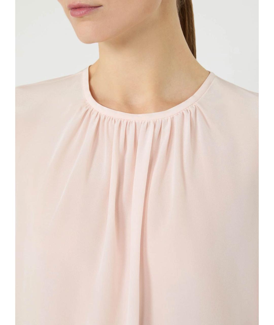 MAX MARA STUDIO Розовая полиэстеровая блузы, фото 5