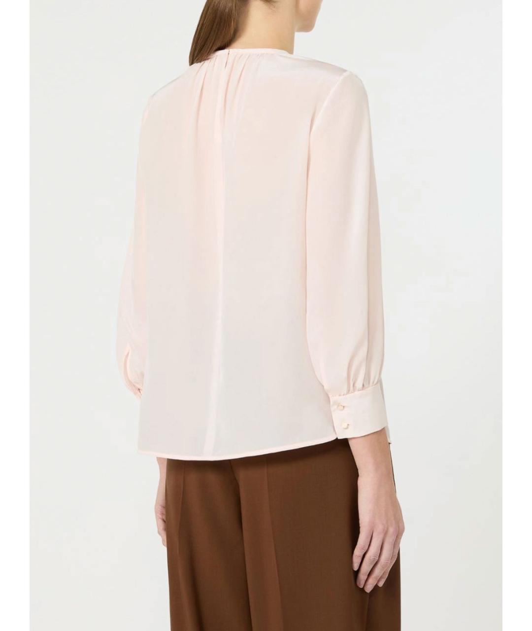MAX MARA STUDIO Розовая полиэстеровая блузы, фото 4