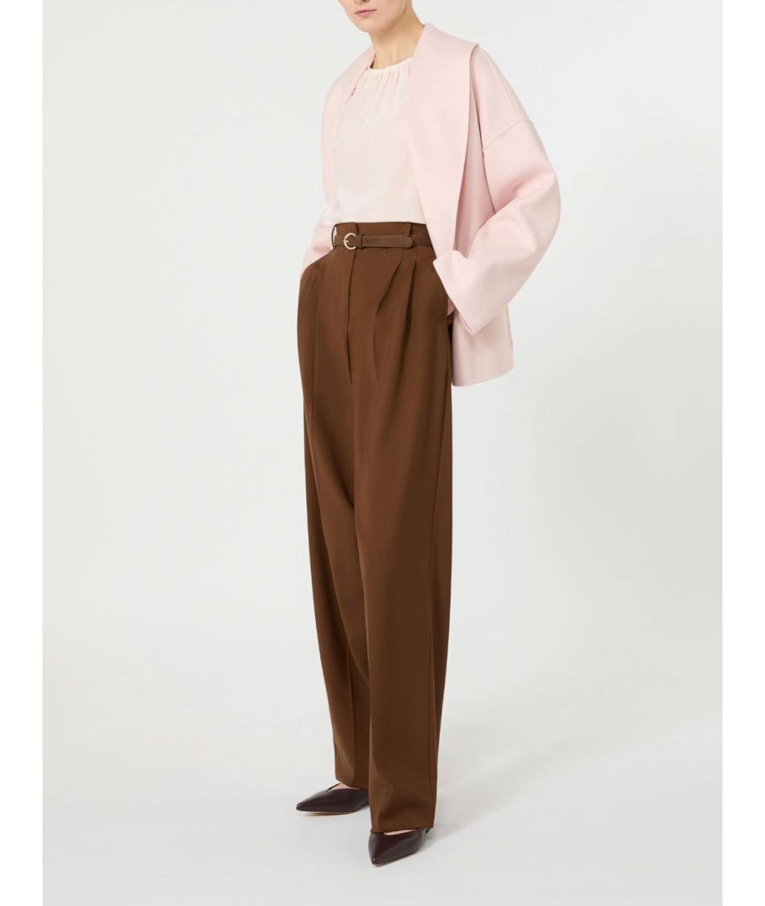 MAX MARA STUDIO Розовая полиэстеровая блузы, фото 2