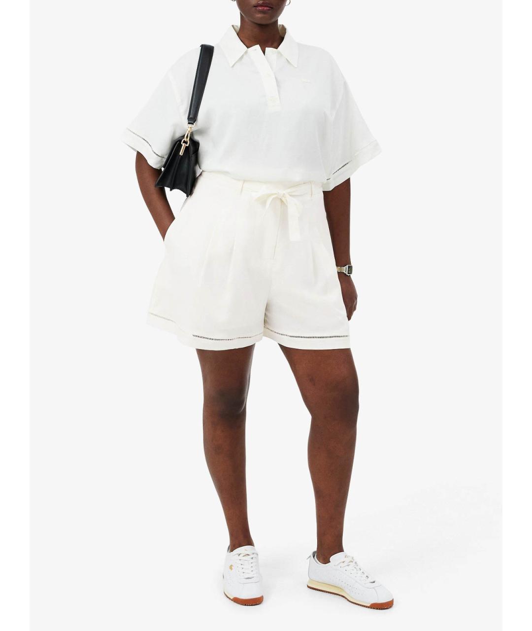 LACOSTE Белые вискозные шорты, фото 7