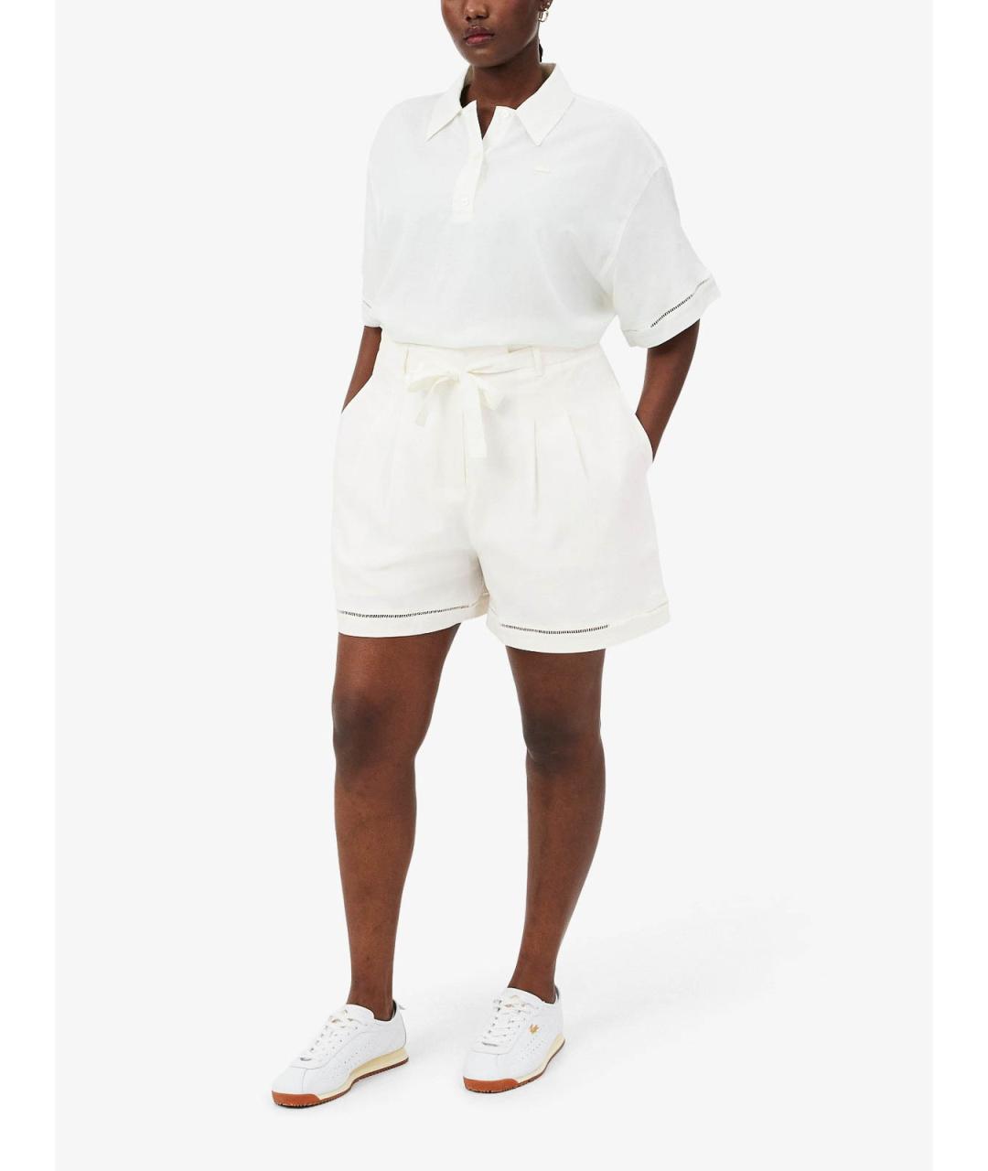 LACOSTE Белые вискозные шорты, фото 6