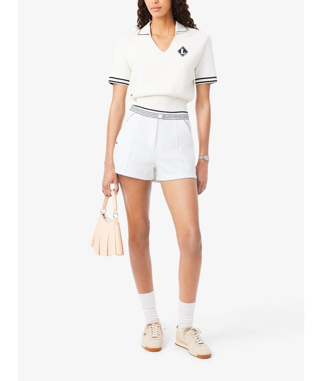 LACOSTE Белые хлопковые шорты, фото 6