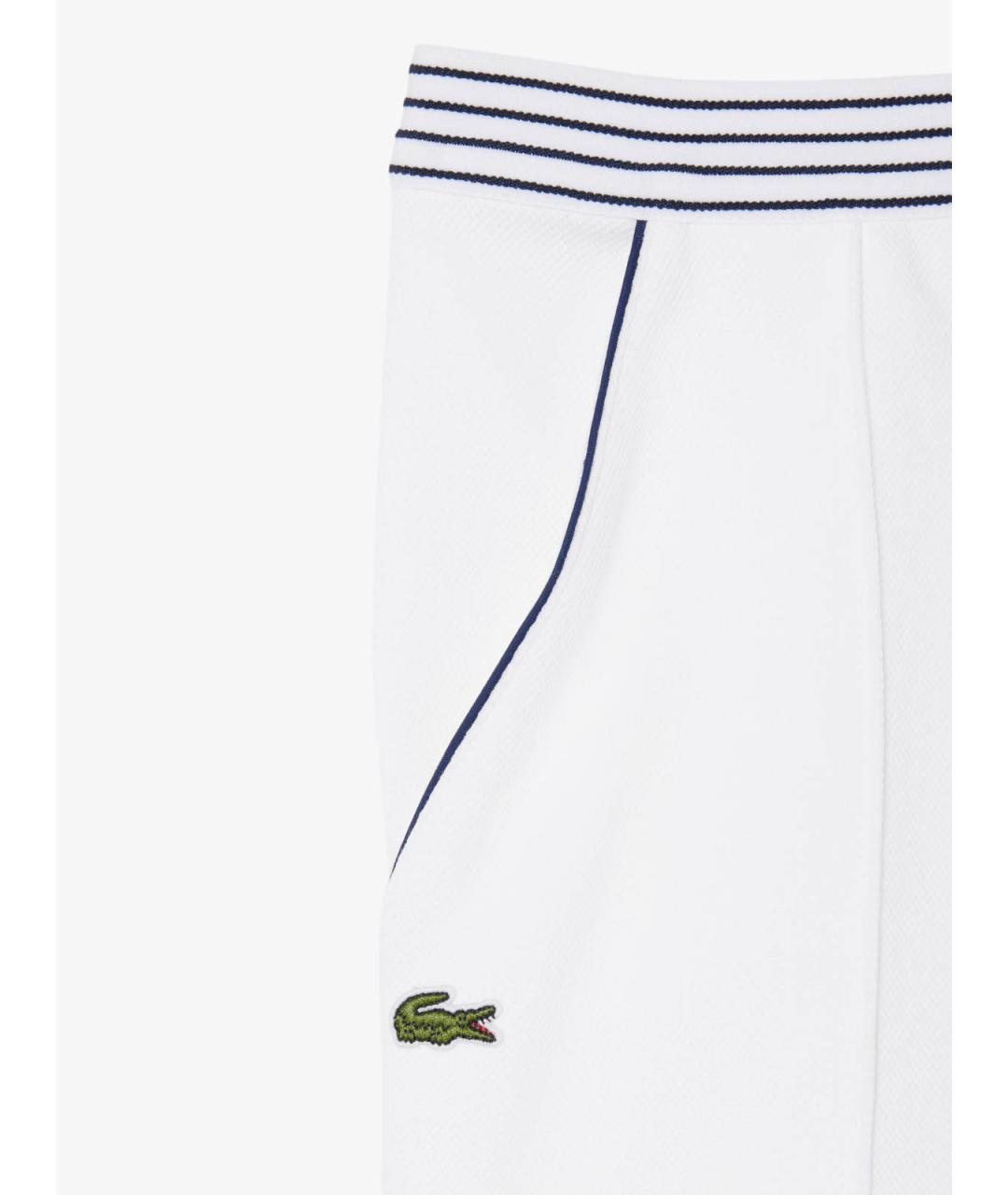 LACOSTE Белые хлопковые шорты, фото 2