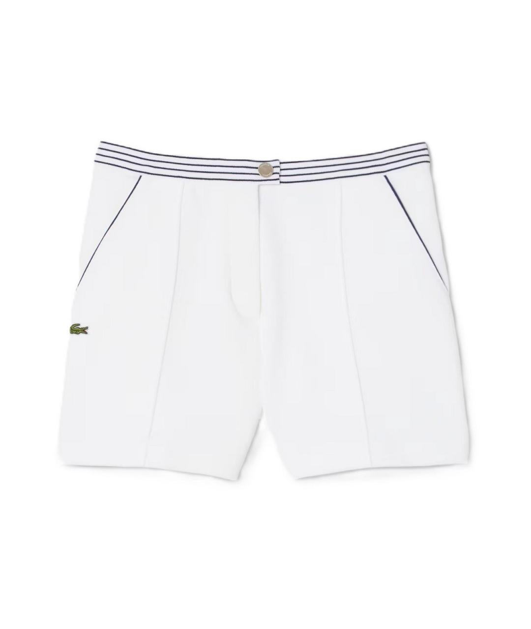 LACOSTE Белые хлопковые шорты, фото 1