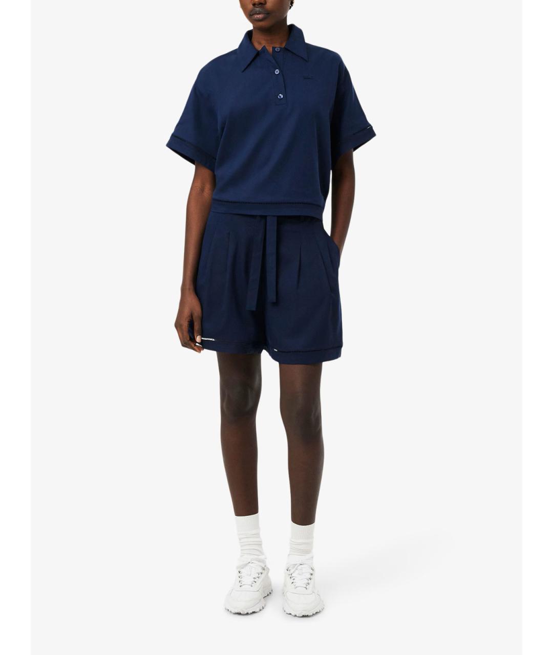 LACOSTE Синие льняные шорты, фото 6