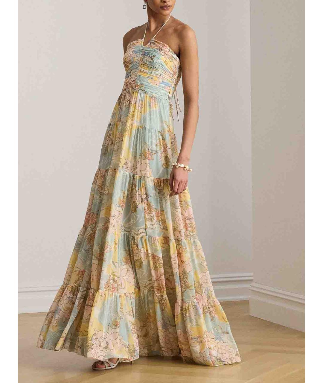 RALPH LAUREN Мульти полиэстеровое вечернее платье, фото 4