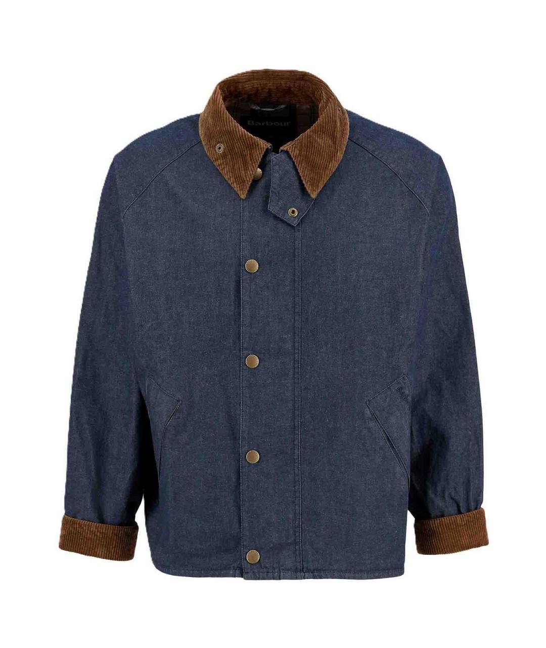 BARBOUR Темно-синяя хлопковая куртка, фото 1