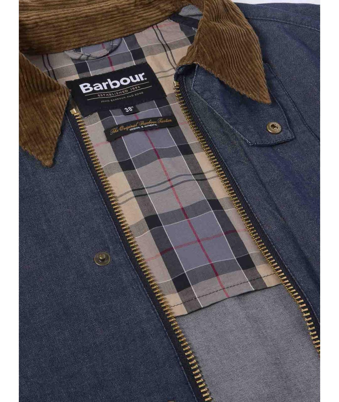 BARBOUR Темно-синяя хлопковая куртка, фото 7