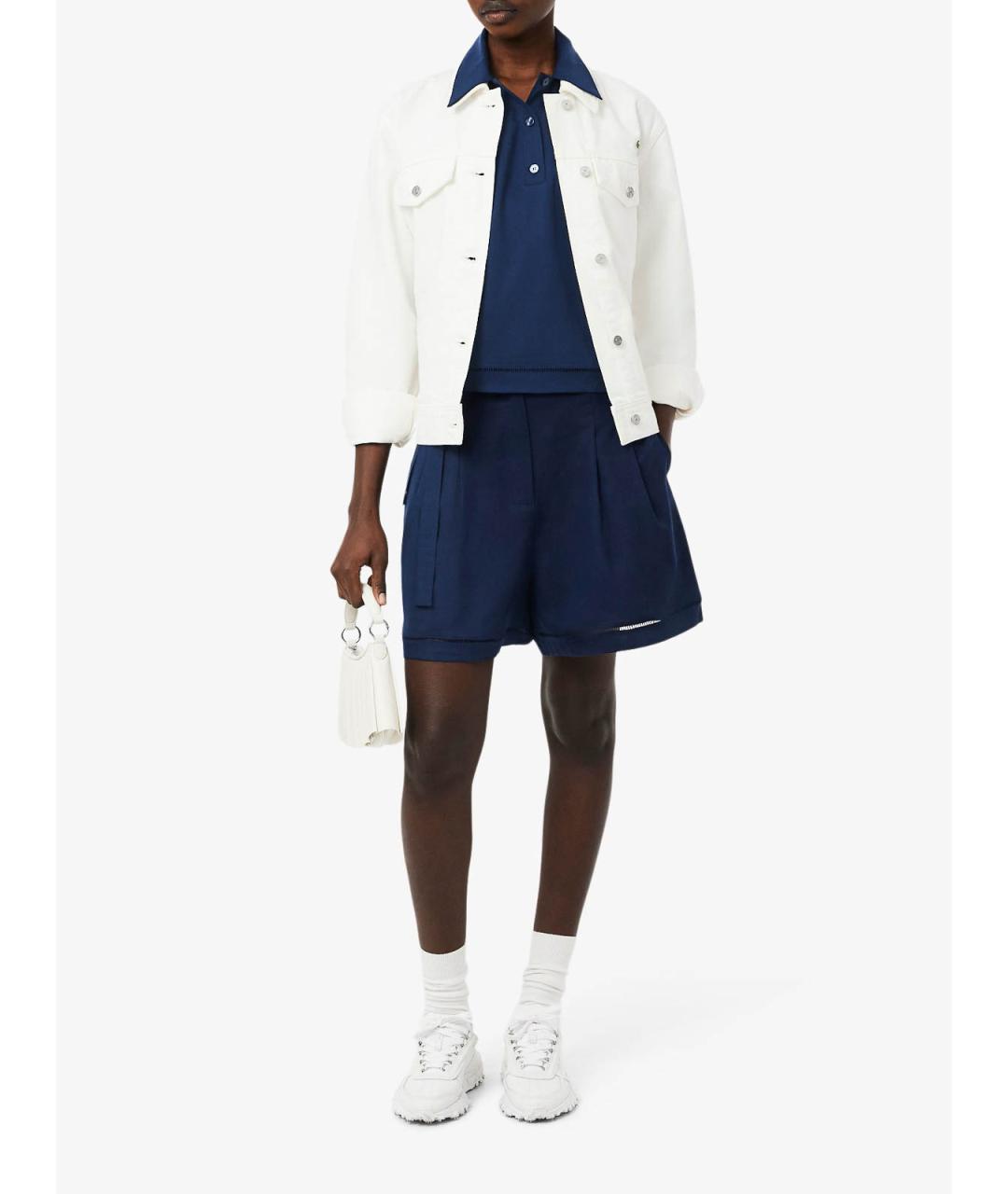 LACOSTE Синяя вискозная футболка, фото 5