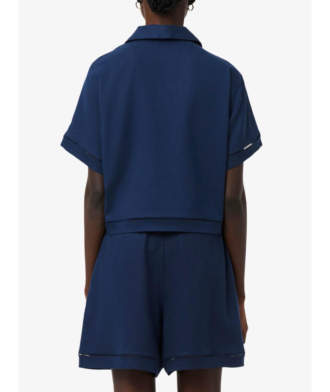 LACOSTE Синяя вискозная футболка, фото 7