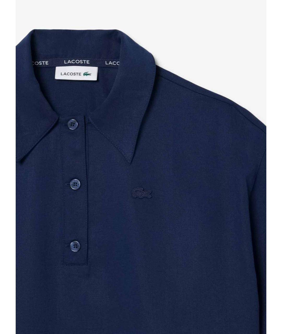 LACOSTE Синяя вискозная футболка, фото 2