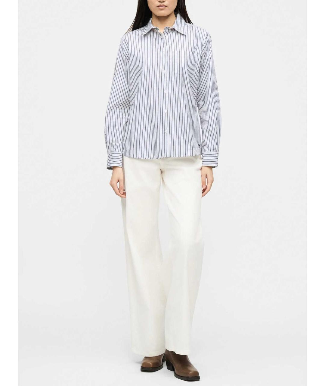 WEEKEND MAX MARA Синяя хлопковая рубашка, фото 3