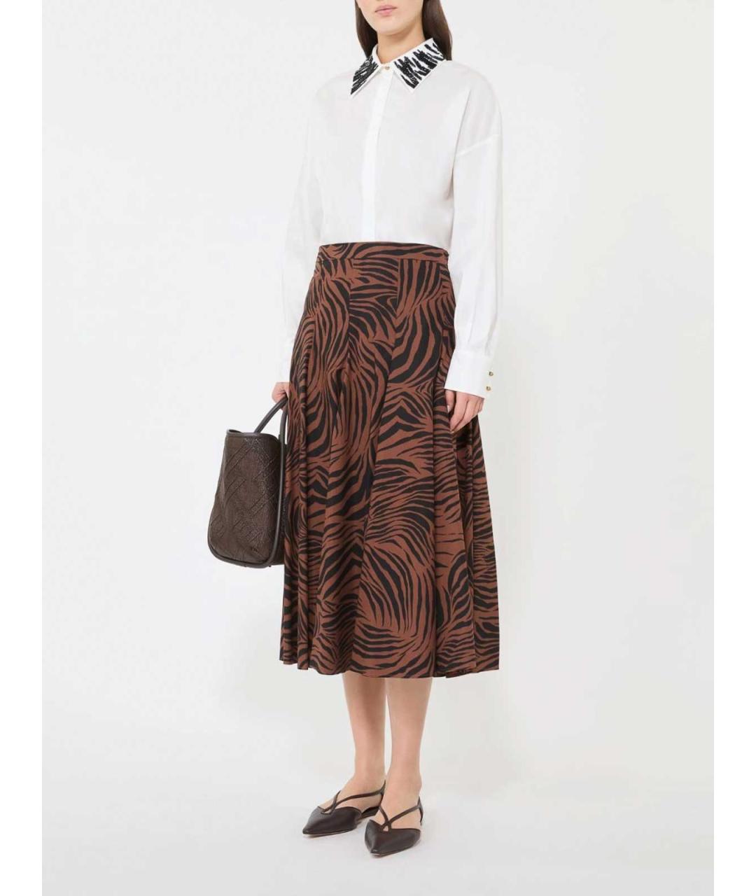 MAX MARA STUDIO Белая хлопковая рубашка, фото 2