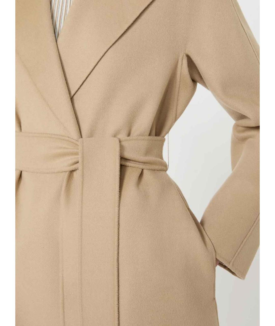 MAX MARA STUDIO Бежевое кашемировое пальто, фото 5
