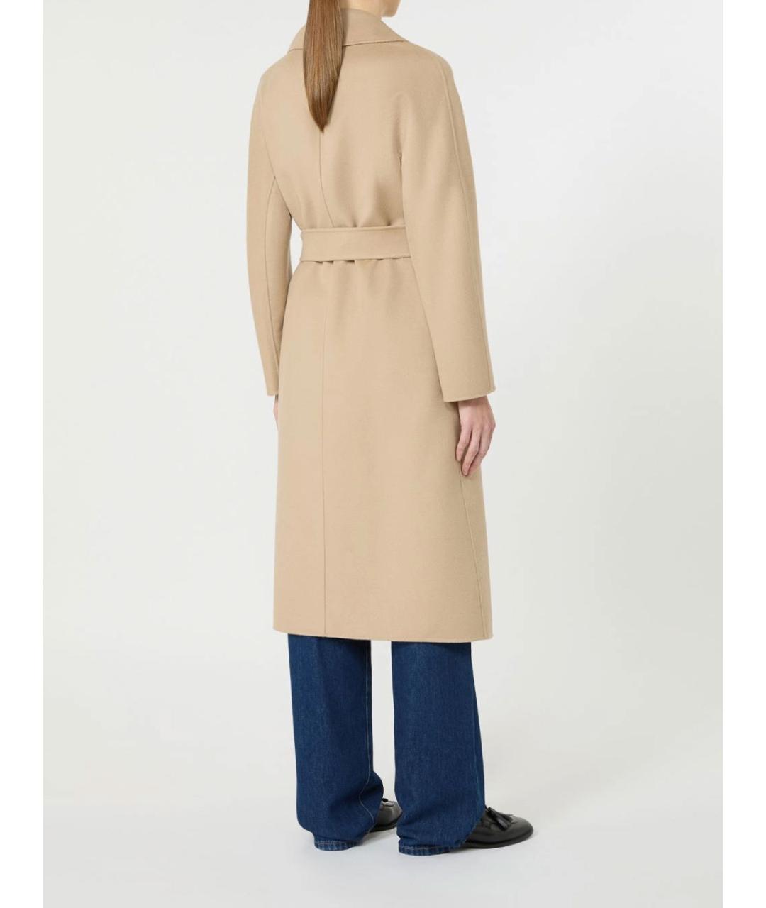 MAX MARA STUDIO Бежевое кашемировое пальто, фото 4