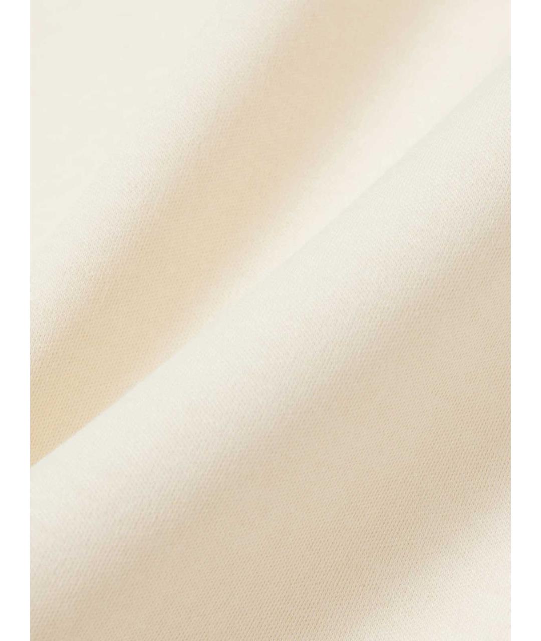 LACOSTE Бежевая хлопковая футболка, фото 4