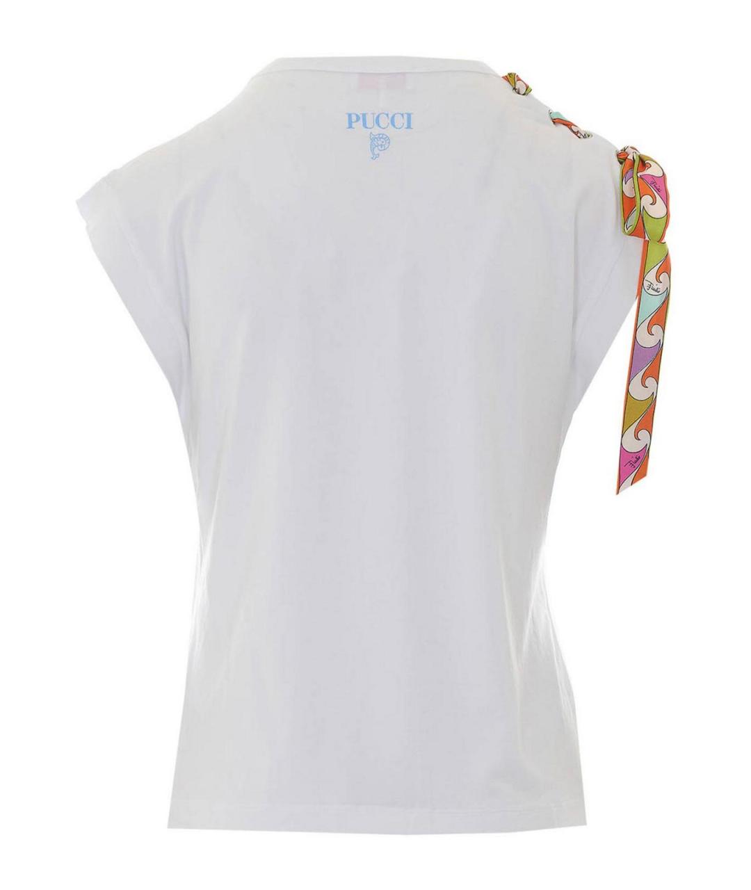 EMILIO PUCCI Белая вискозная майка, фото 2
