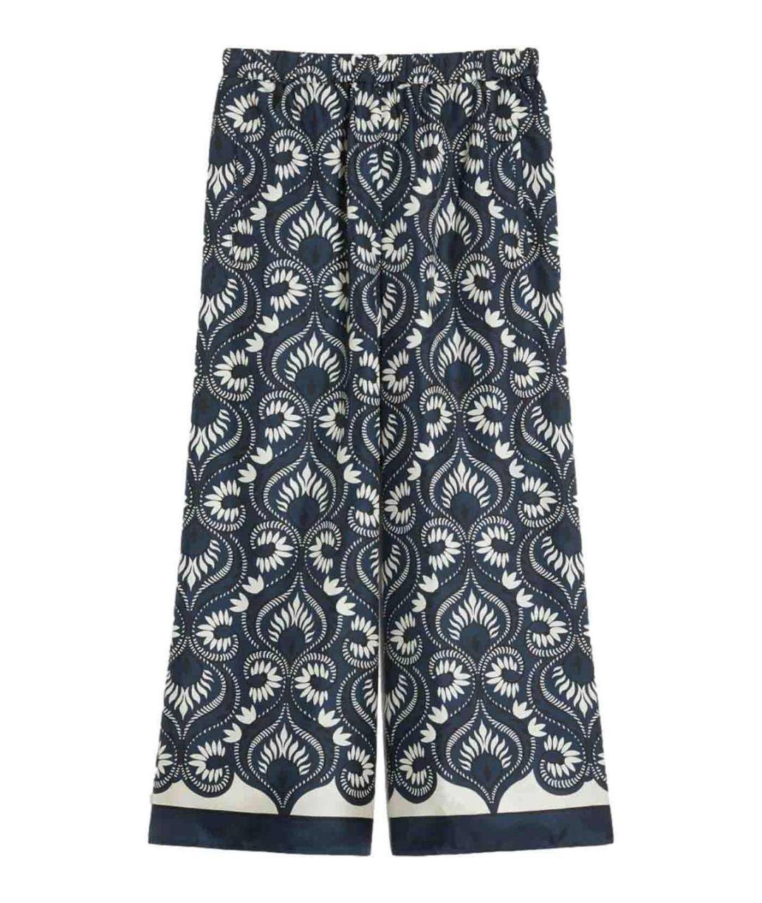 WEEKEND MAX MARA Мульти хлопковые брюки широкие, фото 1
