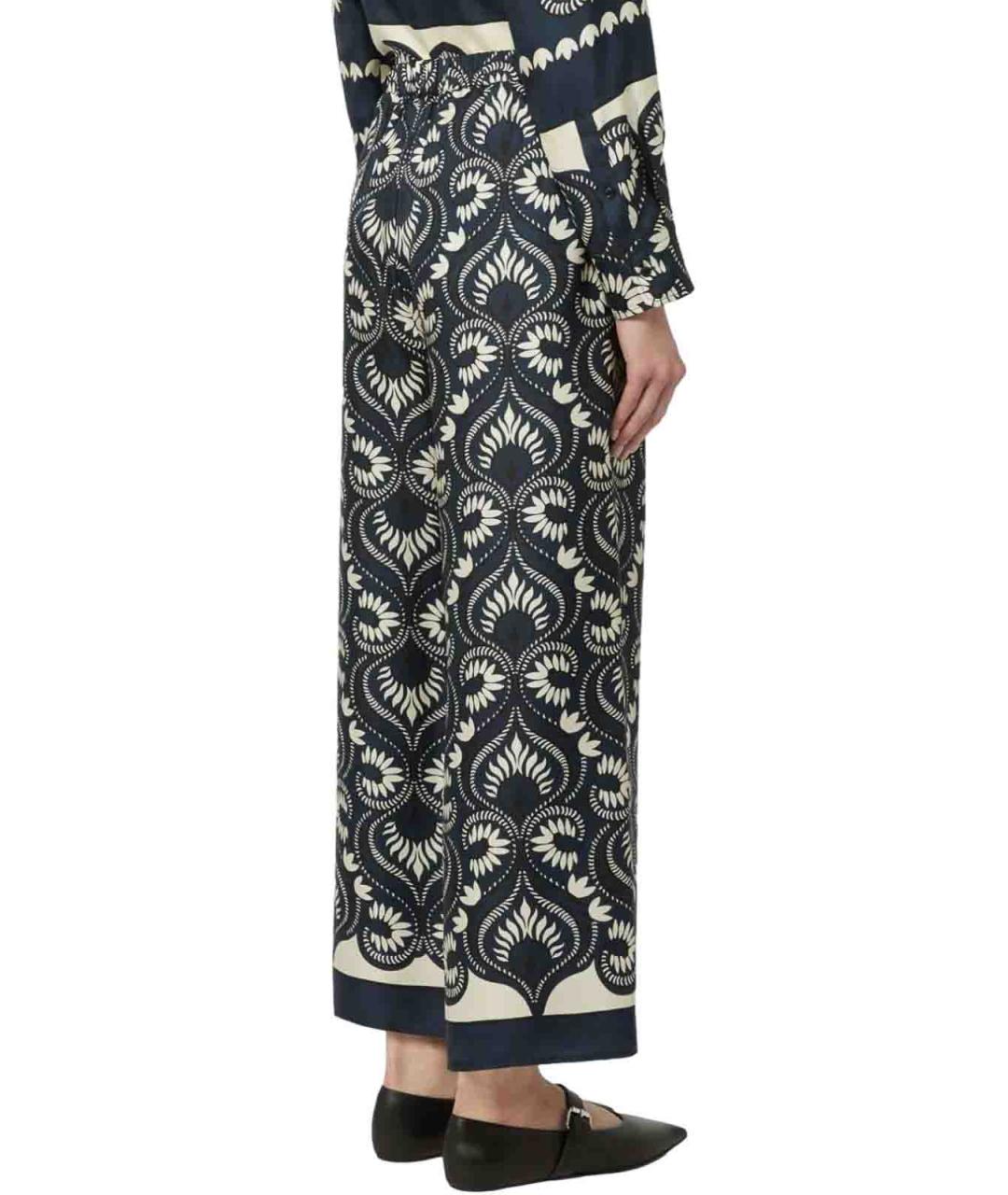 WEEKEND MAX MARA Мульти хлопковые брюки широкие, фото 3