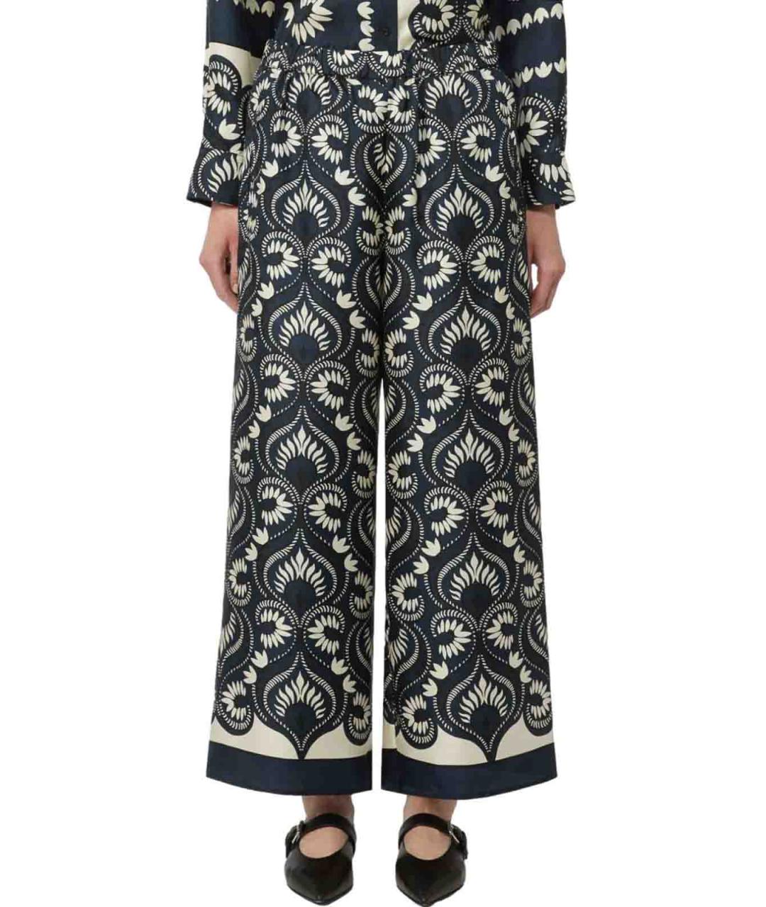 WEEKEND MAX MARA Мульти хлопковые брюки широкие, фото 2