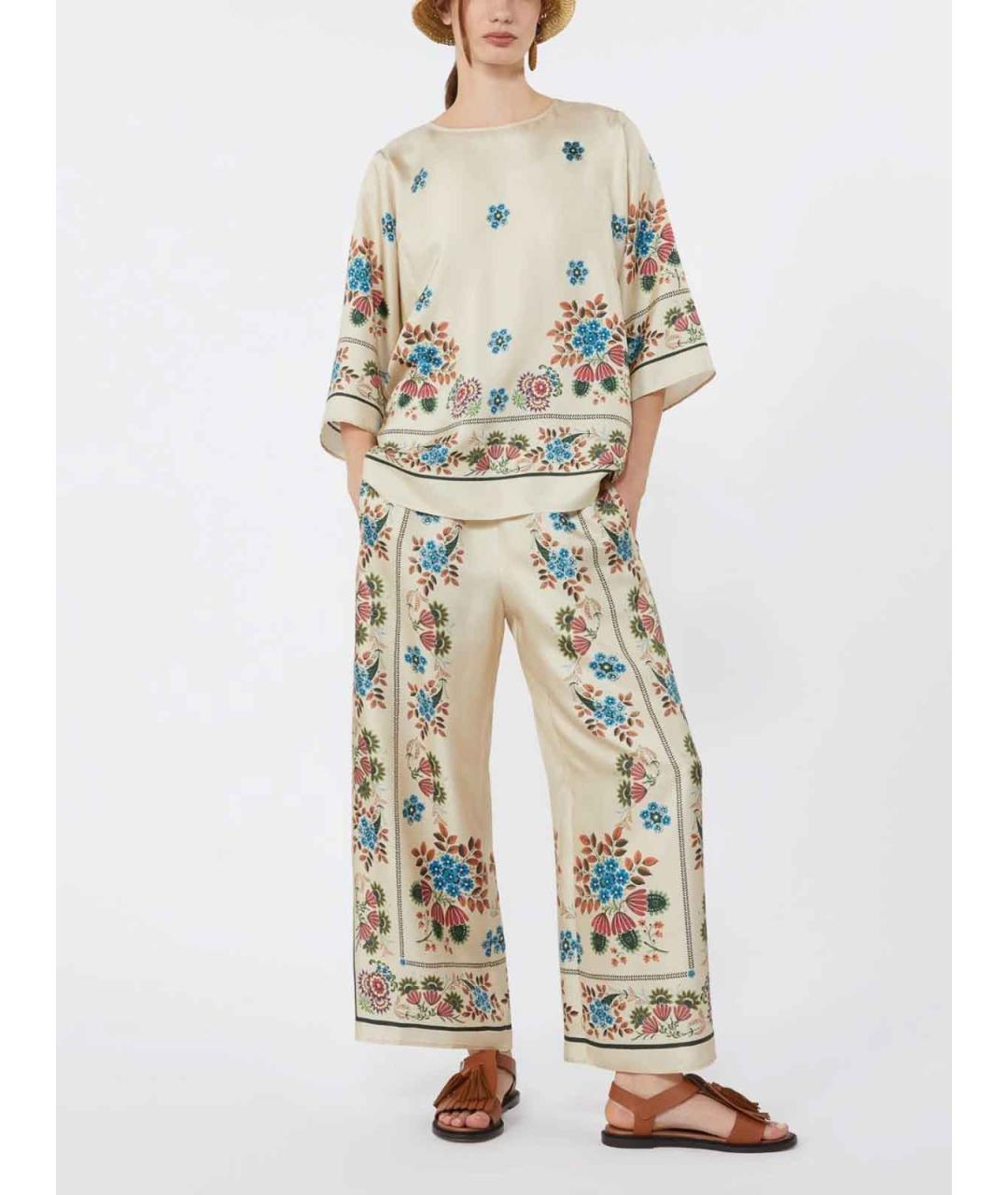 WEEKEND MAX MARA Мульти хлопковая рубашка, фото 5