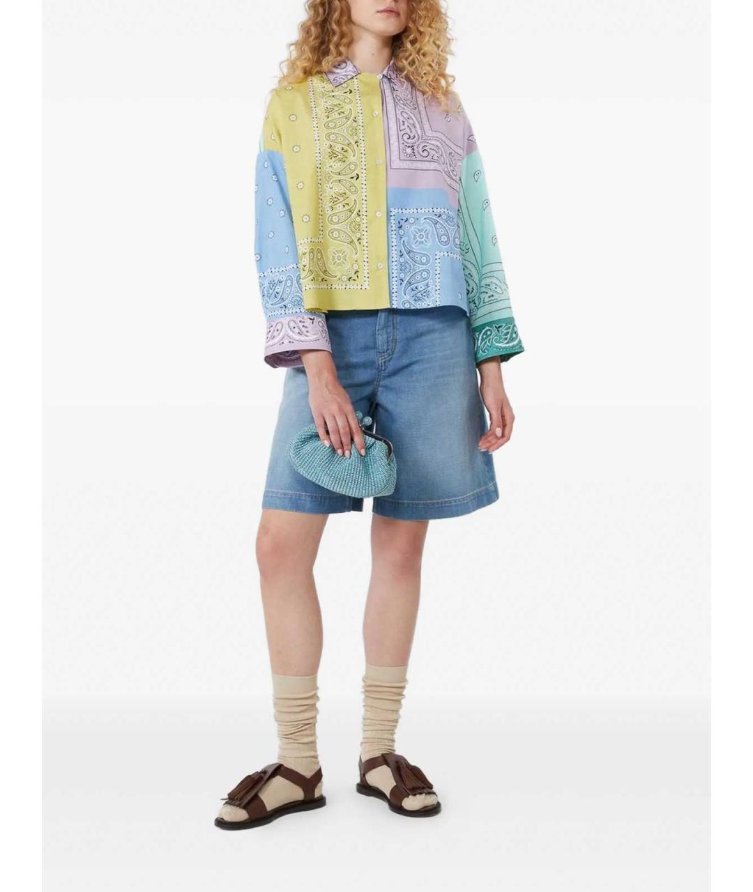 WEEKEND MAX MARA Мульти хлопковая рубашка, фото 4