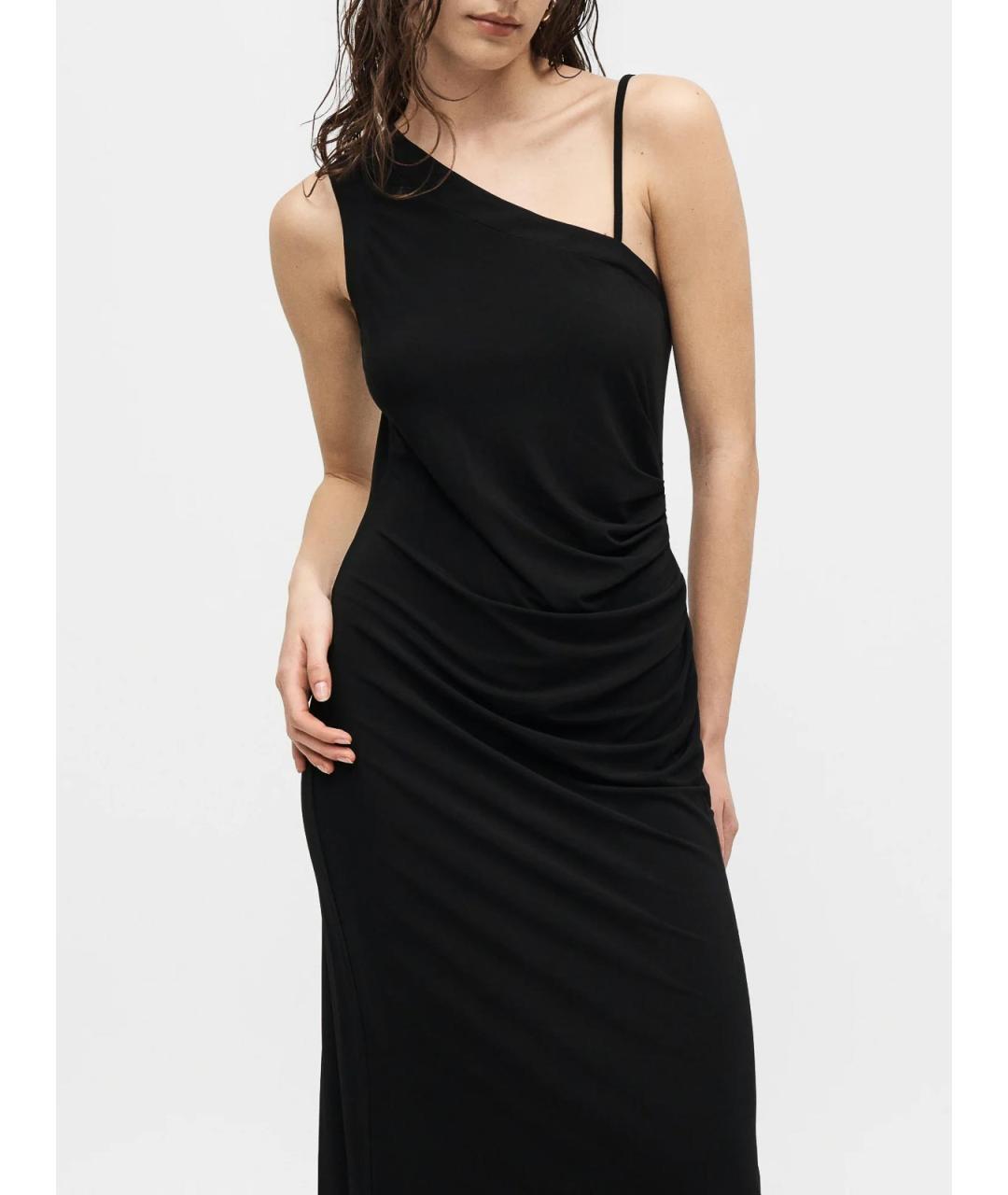 MAX MARA Черное вискозное вечернее платье, фото 5