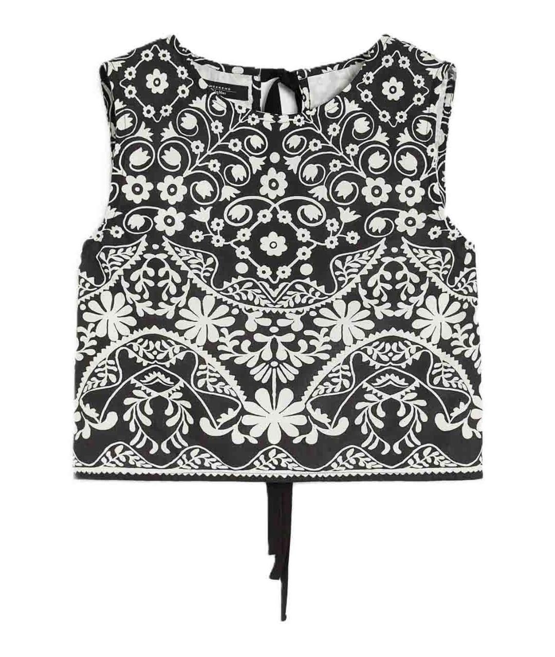 WEEKEND MAX MARA Мульти льняная майка, фото 1