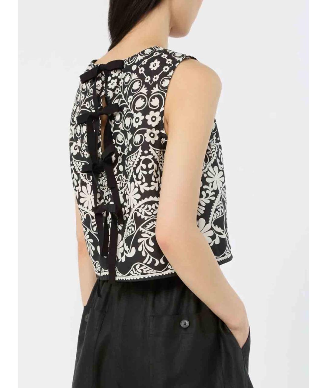 WEEKEND MAX MARA Мульти льняная майка, фото 3