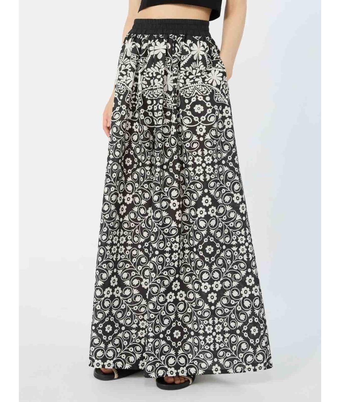 WEEKEND MAX MARA Мульти хлопковые брюки широкие, фото 3