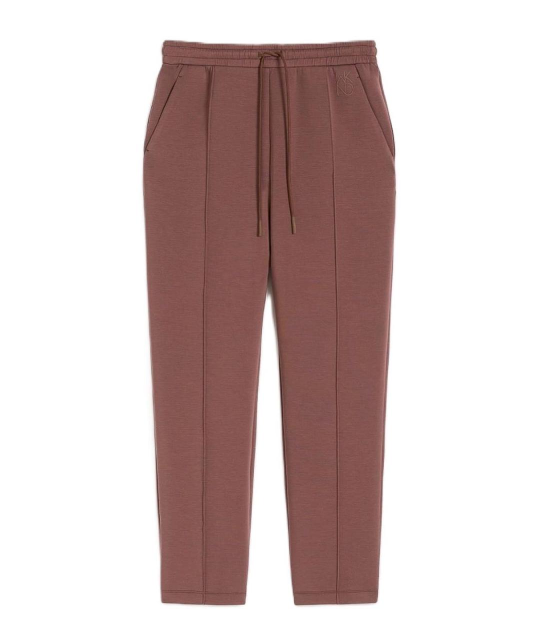 WEEKEND MAX MARA Коричневые полиамидовые спортивные брюки и шорты, фото 1