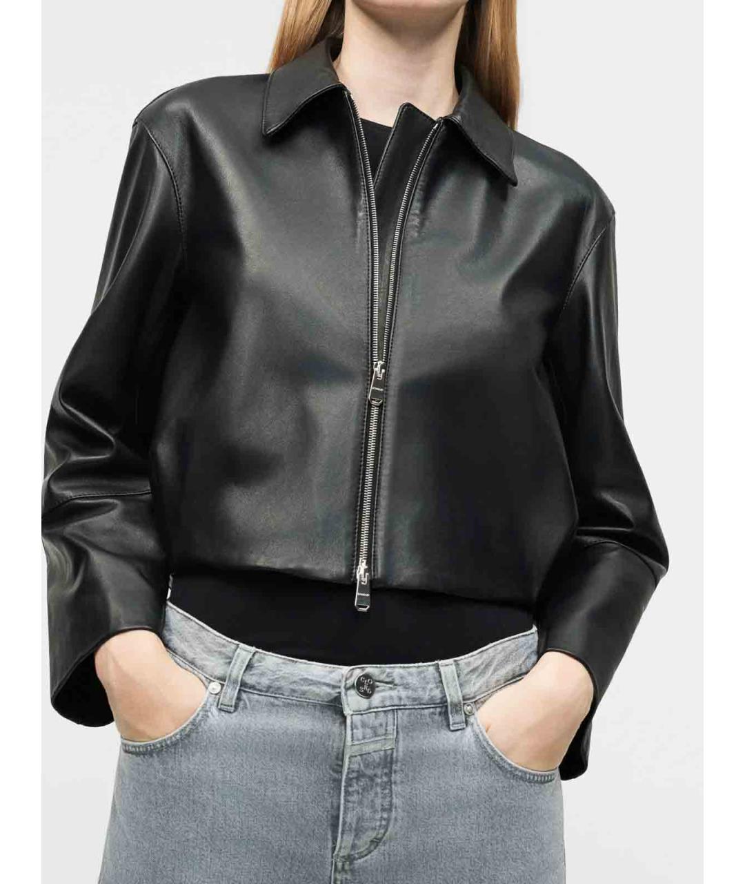 DONDUP Черная кожаная куртка, фото 3
