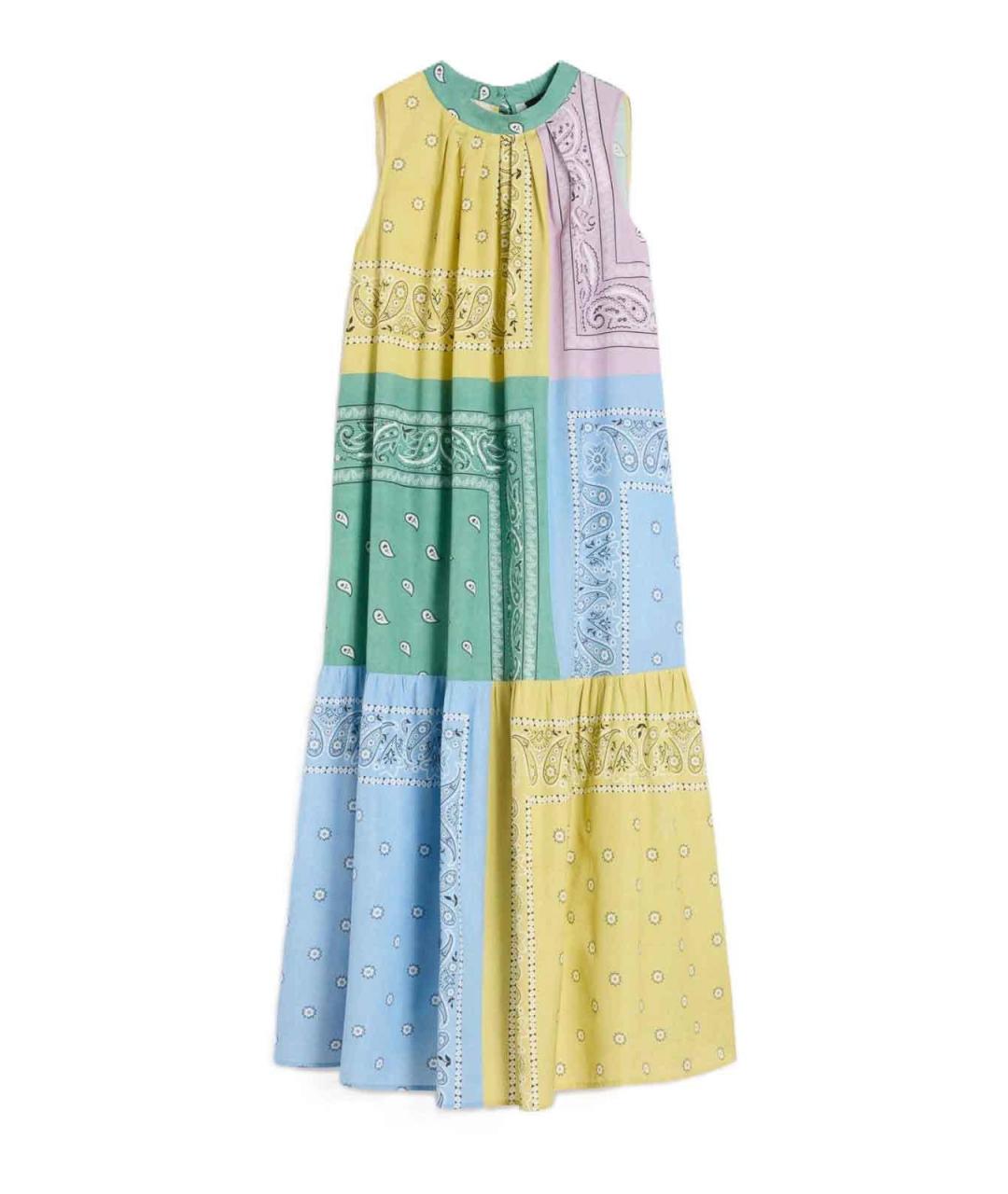 WEEKEND MAX MARA Мульти хлопковое повседневное платье, фото 1