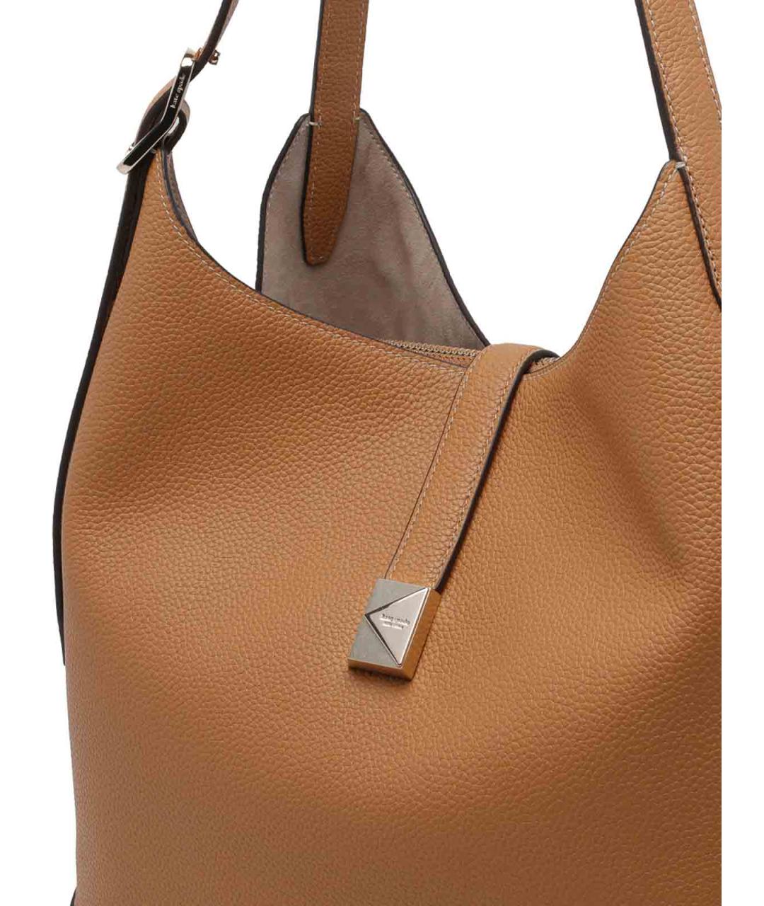 KATE SPADE Коричневая кожаная сумка тоут, фото 4